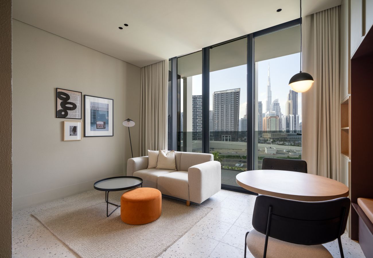 Apartment in Dubai - Upside Living | Studio with view of Burj Khalifa