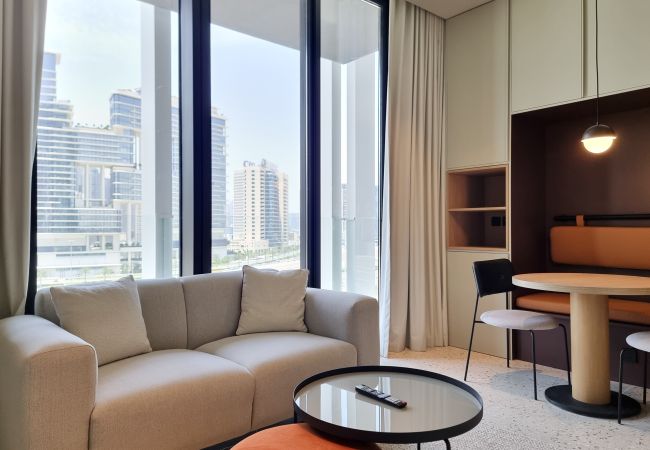 Apartment in Dubai - Upside Living | Studio with balcony and Burj View