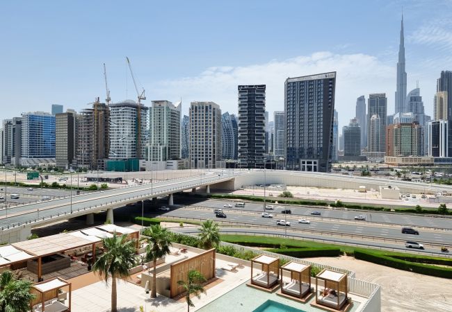 Apartment in Dubai - Upside Living | Studio with balcony and Burj View